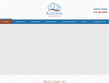 Tablet Screenshot of keatingfamilydentalcny.com